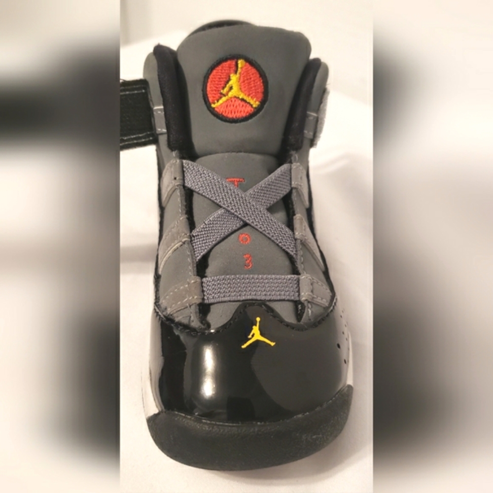 Jordan 6 Rings Toddler Size 7C Light Graphite, Black, White - Picture 13 of 15